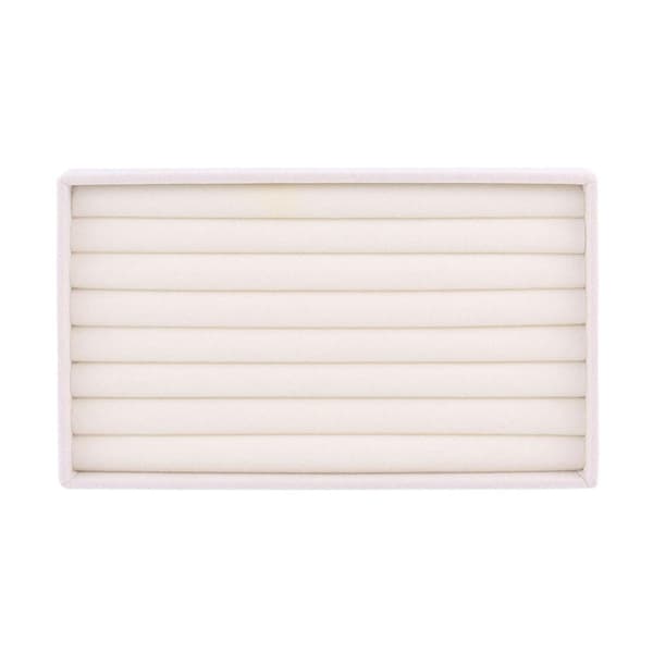 Smykkeopbevaring til Ringe - Beige White Vit