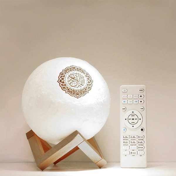 Koraani Bluetooth-yhteensopiva kaiutin Moon Lamp