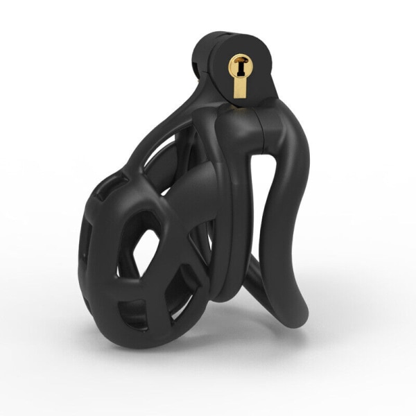 3D Manlig Cobra harts Chastity Cage Lock Device -kit med 4 S