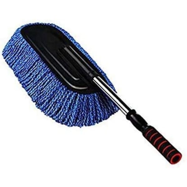 Car microfiber car brush with removable telescopic handle