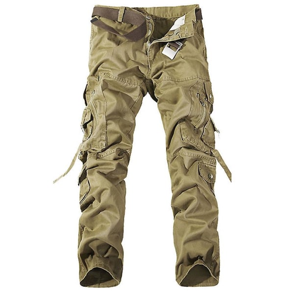 Men's Pocket Cargo Pants Khaki 38