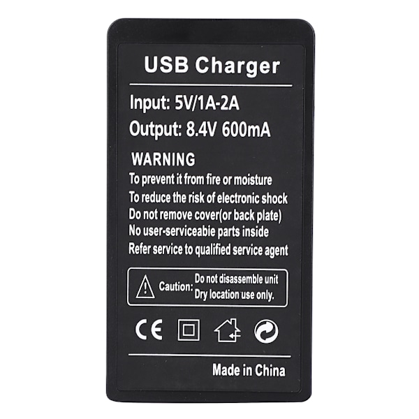 NB-2L Micro USB-strøminngang enkel ladekamera batterilader for Canon EOS 350D 400D S30 S40 S45 S50 S70 S80 G7 G9 DSC330 320 310 MD255 215 235