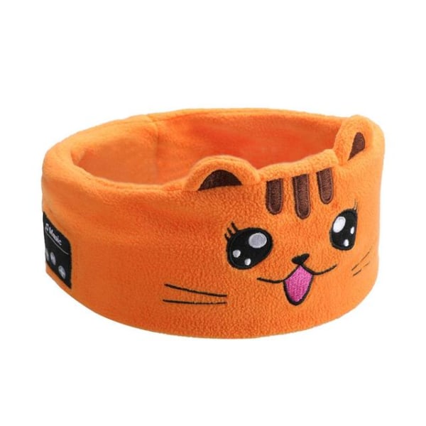 Bluetooth Headset Børn Tegnefilm Animal Design Sleep Eye Mask orange