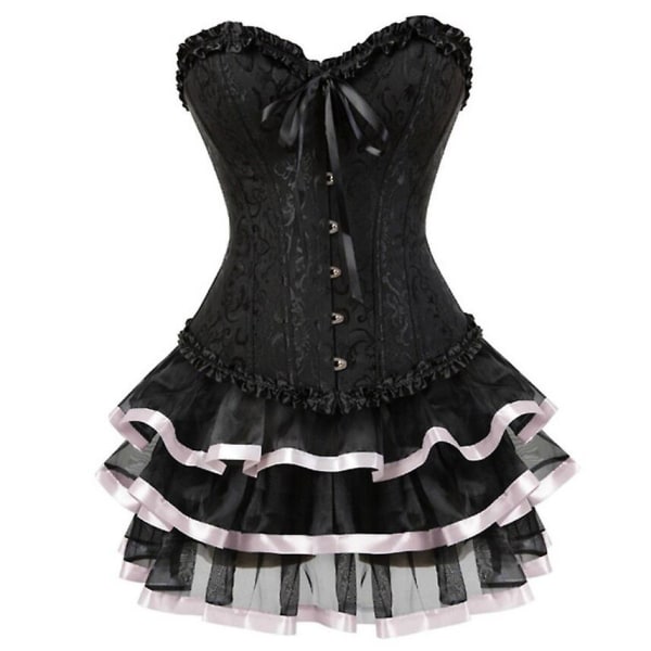 Women's Sexy Body Dress, Corset and Mini Skirt Set only Corset 7XL