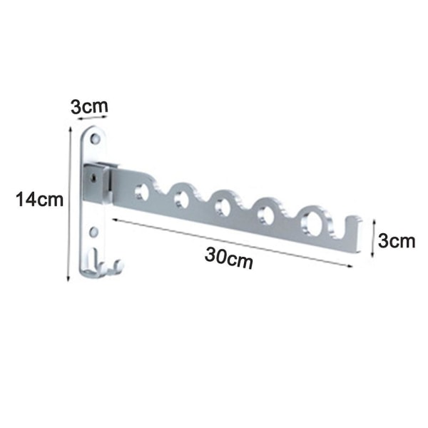 Tørretumsstativ Foldevægmontering i rustfrit stål tøjbøjle