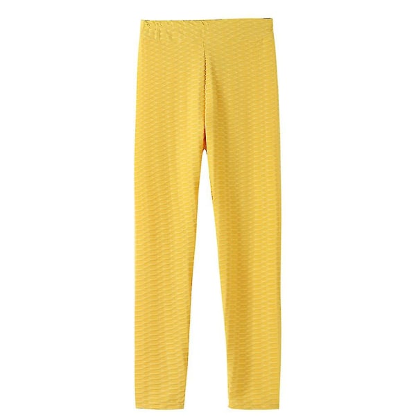 Superstretch-leggings med høy midje for kvinner Yellow L