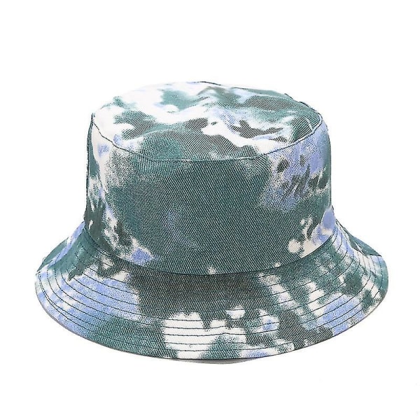 Unisex print Dobbelt-side-beklædt Vendbar Bucket Hat K
