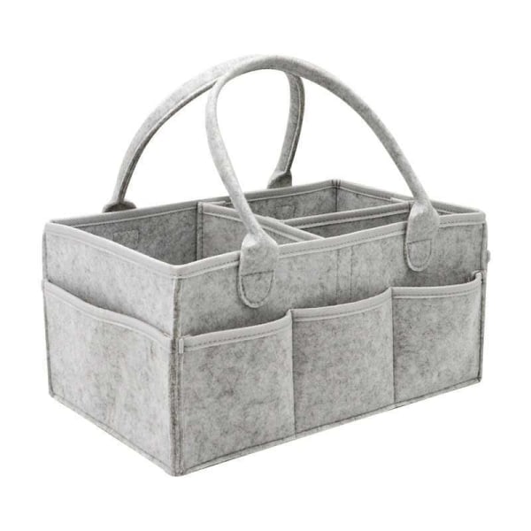 Filtpose for bleier, oppbevaringspose for mamma, reiseoppbevaringspose, oppbevaringspose for hverdagsnødvendigheter, bleievesker grey