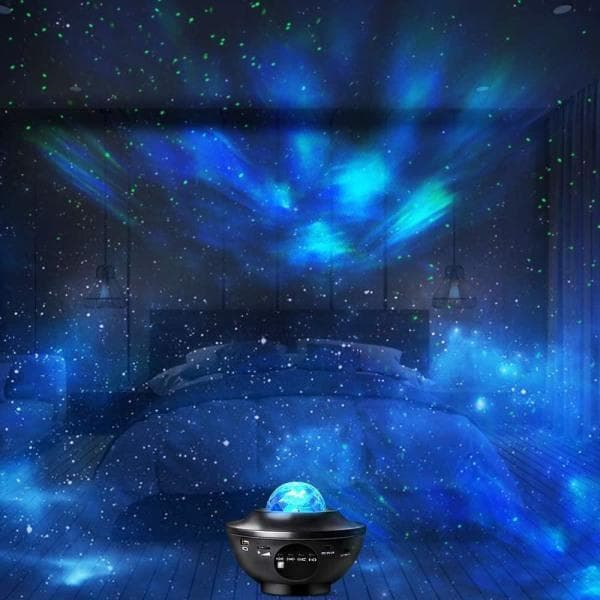 Stjerneprojektor LED Galaxy Light / Nattlampe / Stjernelampe Lampe Black Svart