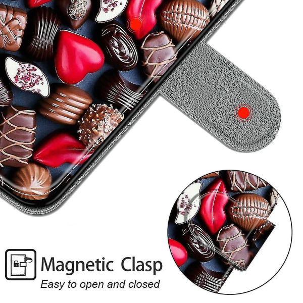 Nokia 2.4 chokolade magnetisk mobiltaske