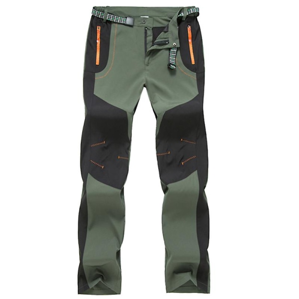 men's camping straight pants Army Green S