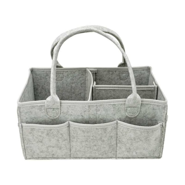 Filtpose for bleier, oppbevaringspose for mamma, reiseoppbevaringspose, oppbevaringspose for hverdagsnødvendigheter, bleievesker grey