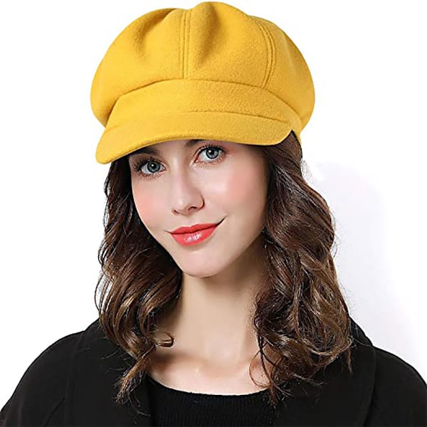 Baskerhatte Casual All Match Dekorative Vinter Baskerhatte til Kvinder