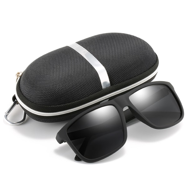 Klassiske polariserede solbriller til mænd og rektangulære UV400 solbriller