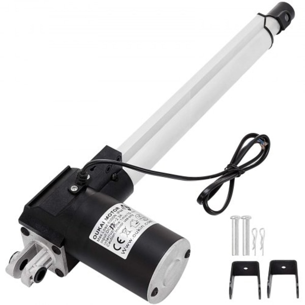 12V DC 300MM Slaglængde lineær aktuator Monteringsbeslag Heavy Duty 6000N 5mm/s Elektrisk løftemotor til lænestol TV Bordløft Massage Sengesofa Elektrisk li 2550
