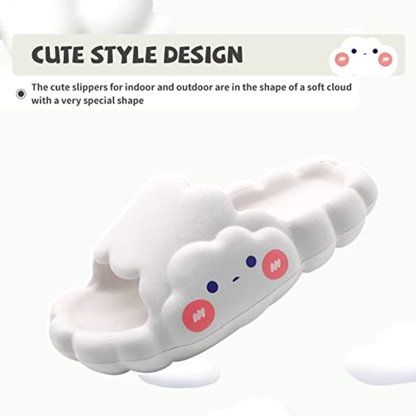 Summer couple sandals and slippers, cute clouds for home use 40-41