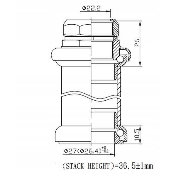 NECO H831 Svarta Skruvade Styrboxar Klassisk 1"