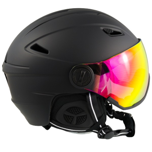 Avanceret Ski- og Snowboardhjelm med Visir & Revo Linser - Professionel Beskyttelse & GRATIS Tilbehør