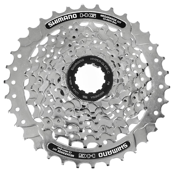 SHIMANO Acera 8-vaihteinen kasettipaketti CS HG41, 11-34T, luotettava vaihteensiirto pyöräilyyn