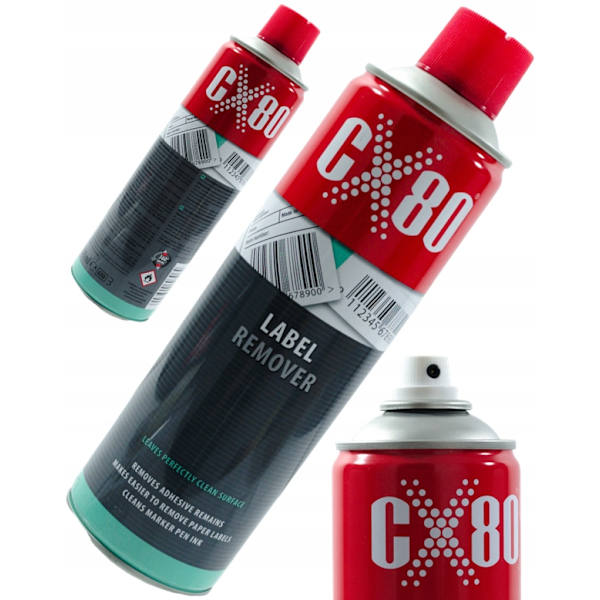 CX80 Tarran ja Liiman Poistaja 500 ml – Tehokas Liimajäänteiden Poistoon