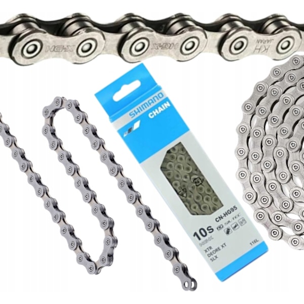 Shimano Deore XT CN-HG95 10-Speed Kæde, 116 Led, Optimal Ydeevne
