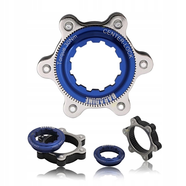 BARADINE BC02 Center Lock Skiveadapter, Blå
