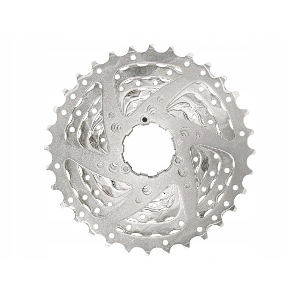 SUNRACE 8-trins Kædekassette 11-34T, Nikkel Finish, Holdbar & Let Konstruktion