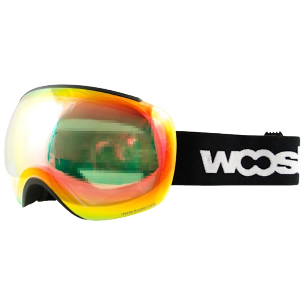 WOOSH UV400 Anti Dug Skibriller - Unisex Revo Shift Ski- og Snowboardbriller, Sort/Orange, 2024 Kollektion