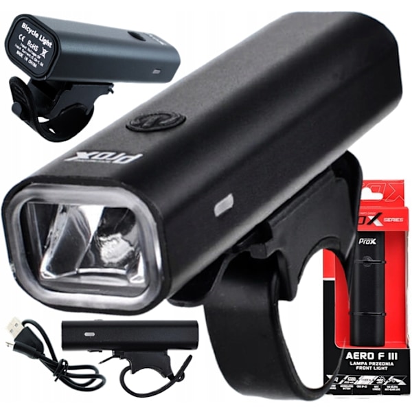 PROX AERO F III cykel forlygte USB genopladelig 400 lumen