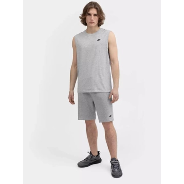 4F Herre Basis Tanktop Grå, Ærmeløs, Str. M