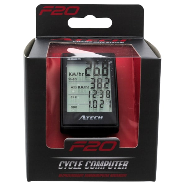 ATECH Trådlös Cykeldator 20Funktioner Kadens LCD