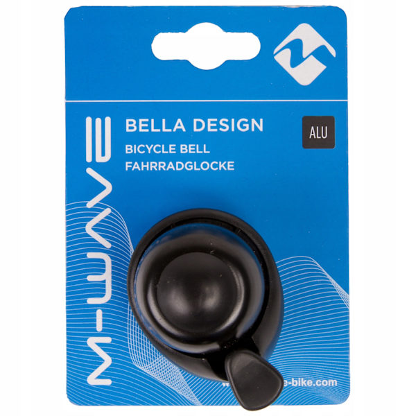Aluminiums Cykelklokke Bella fra M-WAVE - Sort Professionel Design