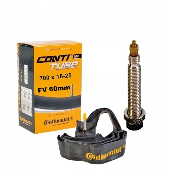 Continental Race Slange 700 x 18-25 mm, FV-ventil 60 mm, 105g