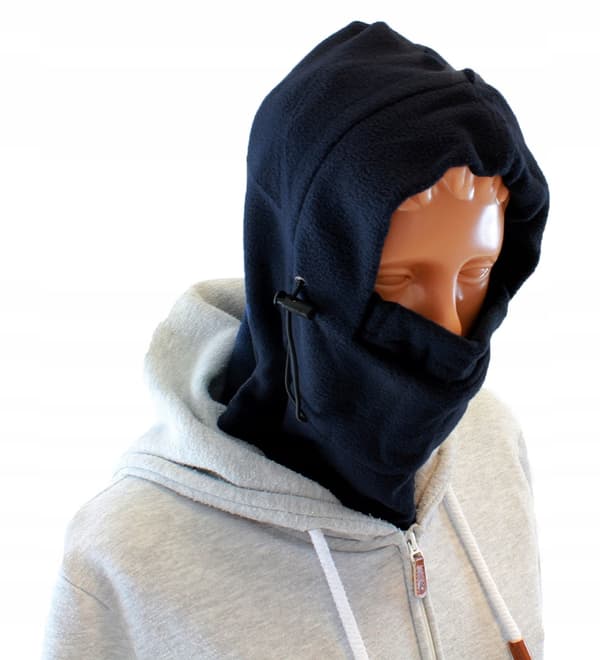 Vinter Essentials Fleecesæt: Hue, Tørklæde & Balaclava i Navyblå