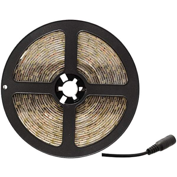 Vattentät LED-list 5M Kall Vit med Transformator 230V