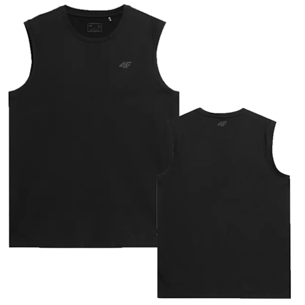 Herre XL Sort Tanktop 4F - Ærmeløs trøje i Moderne Design