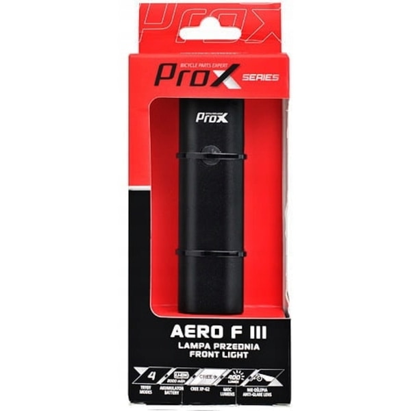 PROX AERO F III USB-cykellampa fram 400 lm