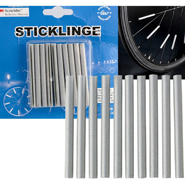 Reflekterande Ekraröverdrag 3M 12-pack Säkerhetsreflexer för Cykelhjul