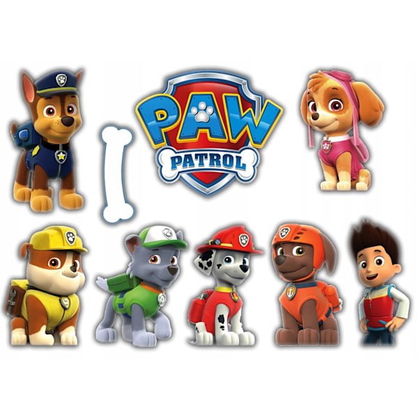 Paw Patrol -teemainen kestävä pyörä- ja skootterikori, laadukas muovirakenne