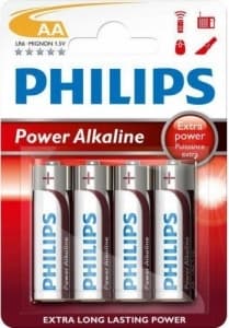 Philips Powerlife AA Alkaline Batterier, 1,5V, 6-pak