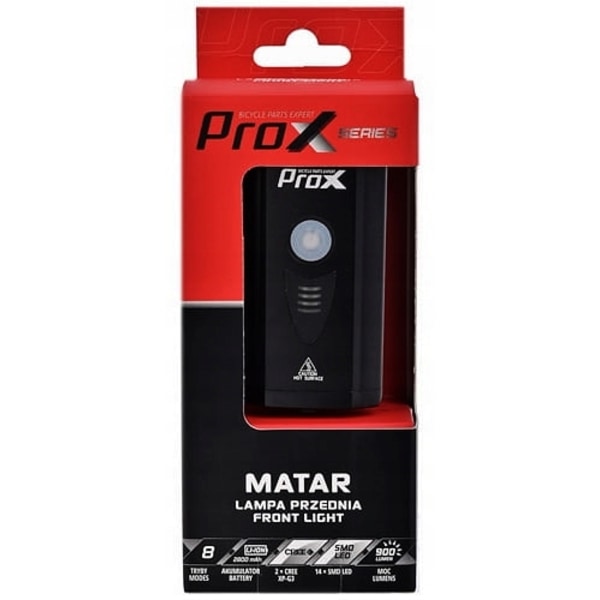 PROX MATAR Framlykta 900 LM 2800mAh USB-C