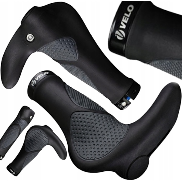 Cykelhandtag Velo med Grepp och Barends - Ergonomiska Styrrörsaccessoarer