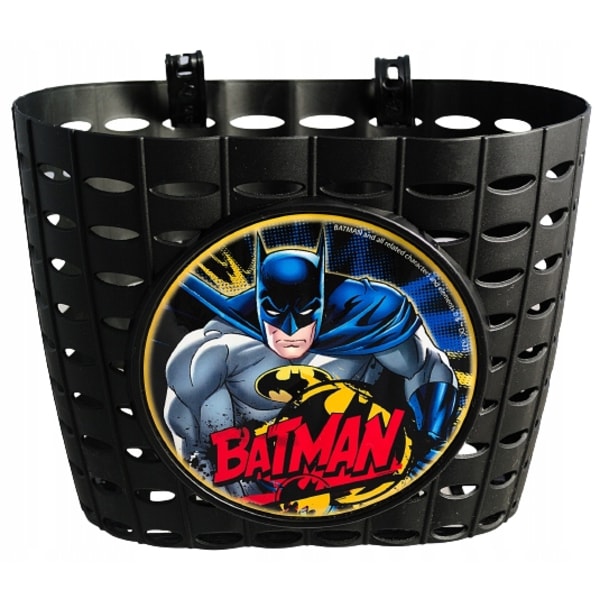 Sort Plastkurv til Cykler og Scootere med Batman Design