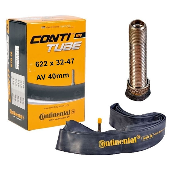 Cykelslange 700x32-47 med AV-ventil 40mm - Continental TOUR, 170g