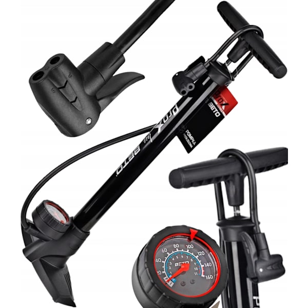 PROX Golvpump Med Manometer För Cykel AV/FV/DV