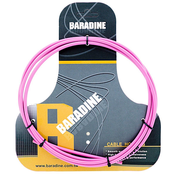 BARADINE Bremskabelskjuler ROSA 2,5m TIL 1 CYKEL