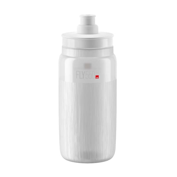 Elite Fly Transparent Vattenflaska 550ml Grå Logotyp Superlätt 51g