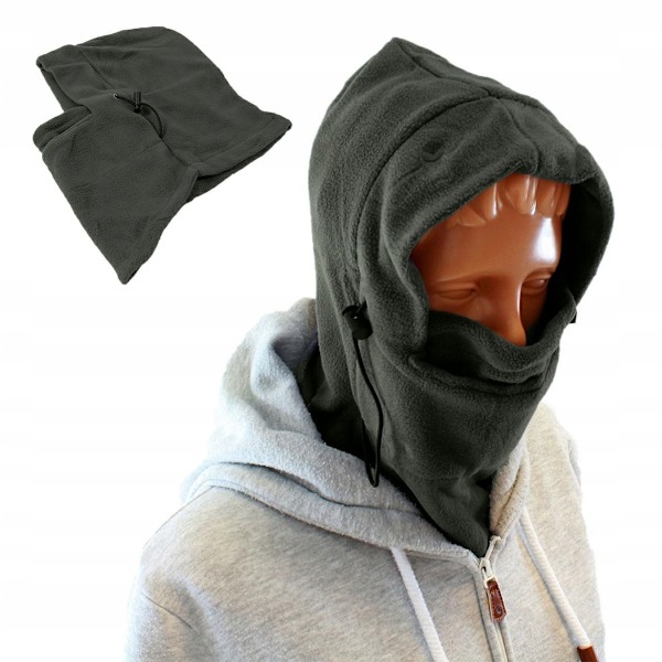 Termisk Grå Balaclava: Multifunktionel Fleece Ansigtsmaske til Optimal Varmebeskyttelse