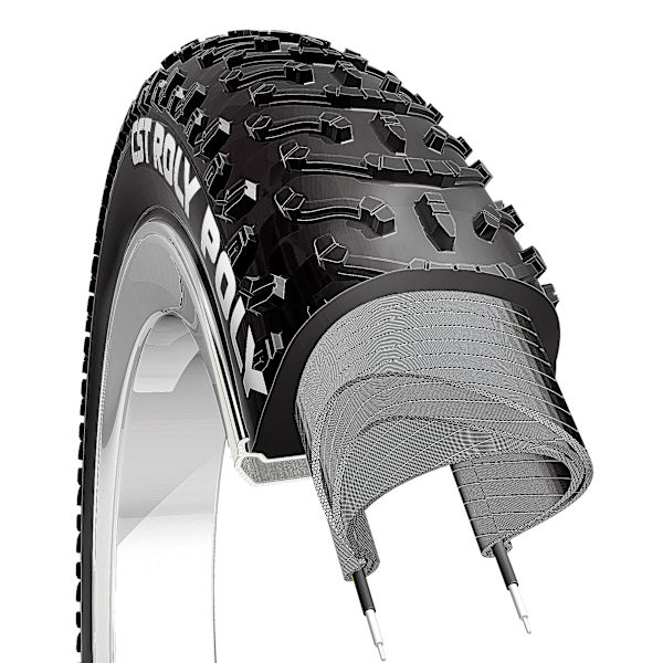 CST ROLY POLY Dæk 26x4.8 - Fedcykel Terrændæk 60TPI, 122-559