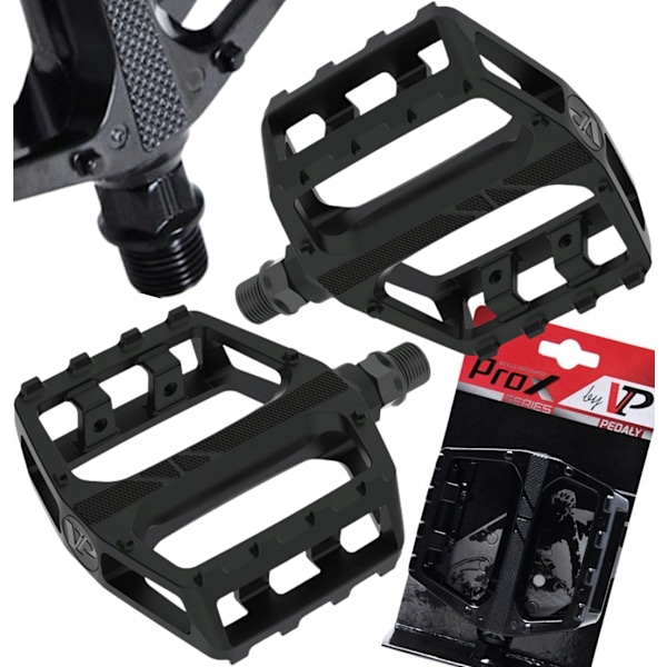 MTB Platformpedaler i Aluminium VP-506 Sort